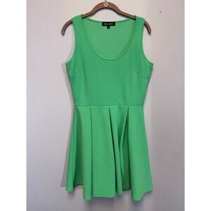 White Mark Fit and Flare-Large-Skater Dress- Mint‎ Green